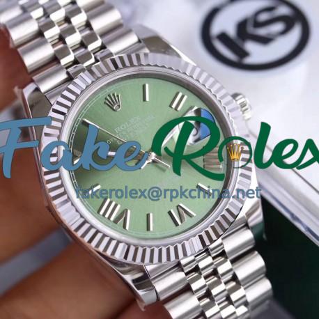 Replica Rolex Datejust II 126334 41MM KS Stainless Steel Green Dial Swiss 2836-2