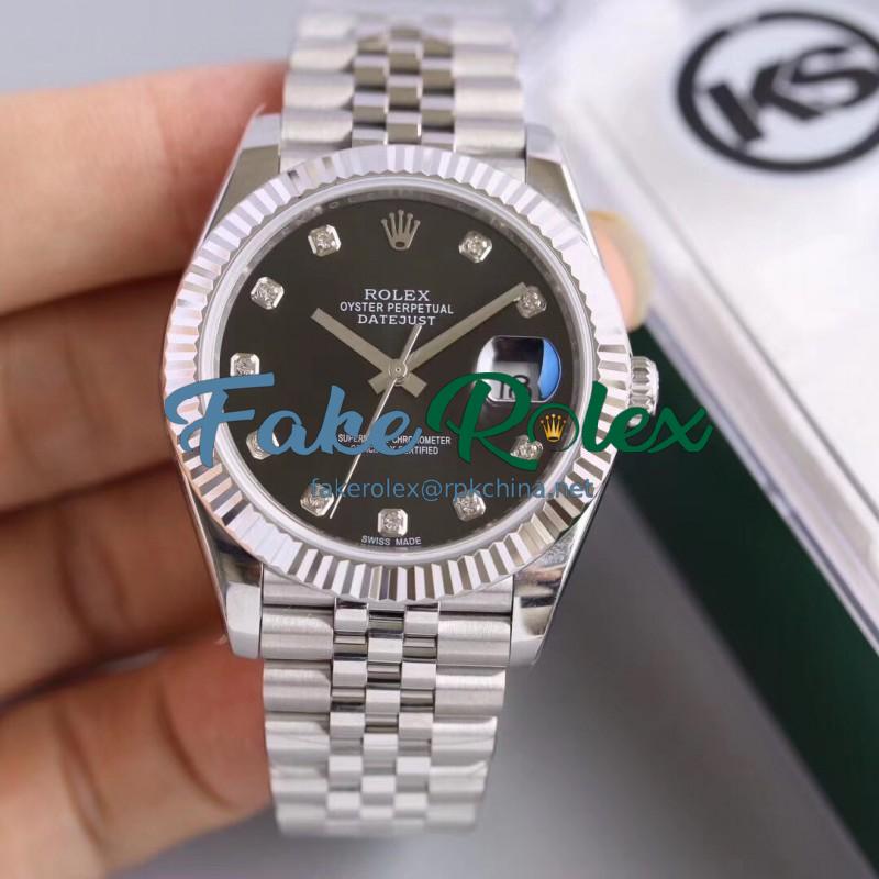 Replica Rolex Datejust II 126334 41MM KS Stainless Steel Black Dial Swiss 2836-2