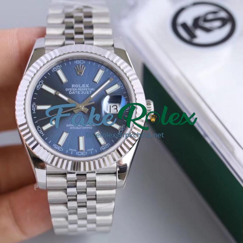 Replica Rolex Datejust II 126334 41MM KS Stainless Steel Blue Dial Swiss 2836-2