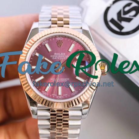 Replica Rolex Datejust II 116333 41MM KS Stainless Steel & Rose Gold Purple Dial Swiss 2836-2