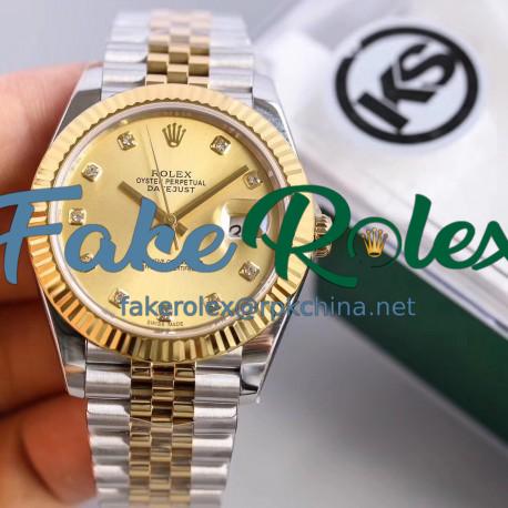 Replica Rolex Datejust II 116333 41MM KS Stainless Steel & Yellow Gold Champagne Dial Swiss 2836-2