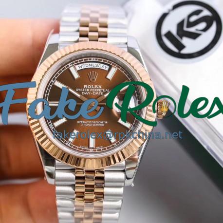 Replica Rolex Datejust II 116333 41MM KS Stainless Steel & Rose Gold Chocolate Dial Swiss 2836-2