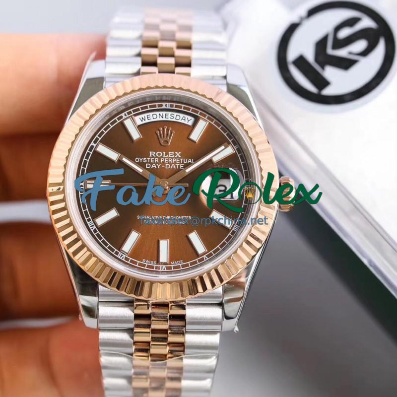 Replica Rolex Datejust II 116333 41MM KS Stainless Steel & Rose Gold Chocolate Dial Swiss 2836-2