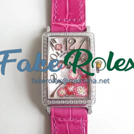 Replica Franck Muller Ladies Long Island 952 QZ REL MOP VL D1R EA Stainless Steel & Diamonds Mother Of Pearl Dial Swiss Quartz