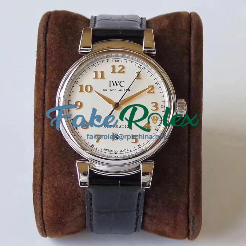 Replica IWC Da Vinci Automatic IW356601 MK Stainless Steel White Dial Swiss 2892