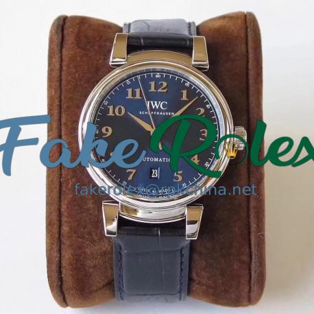 Replica IWC Da Vinci Automatic IW356601 MK Stainless Steel Blue Dial Swiss 2892