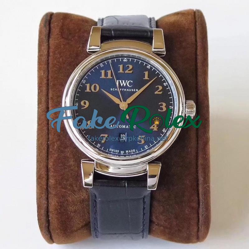 Replica IWC Da Vinci Automatic IW356601 MK Stainless Steel Blue Dial Swiss 2892