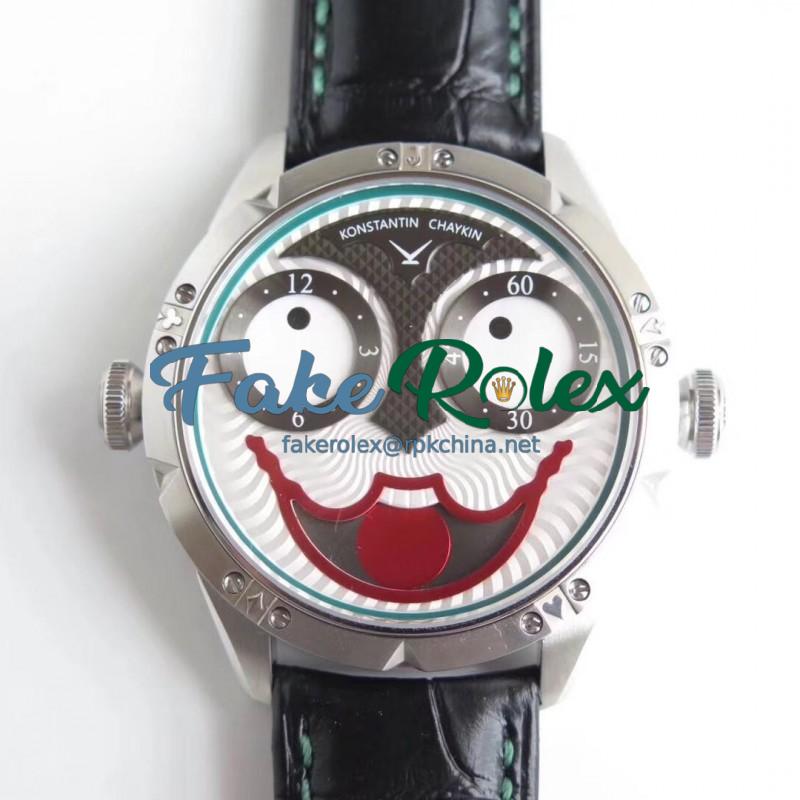 Replica Konstantin Chaykin Joker N Stainless Steel White & Green Joker Dial Seiko NH35A