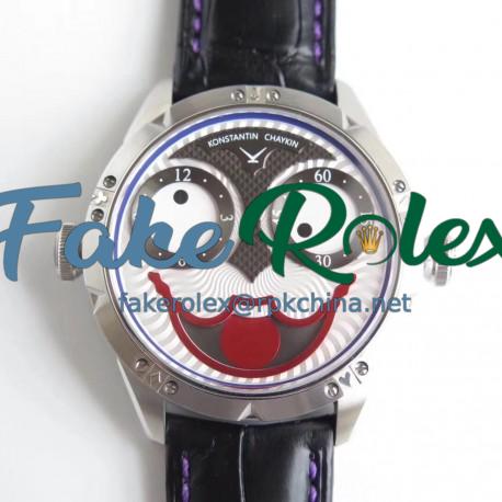 Replica Konstantin Chaykin Joker N Stainless Steel White & Blue Joker Dial Seiko NH35A