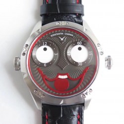 Replica Konstantin Chaykin Joker N Stainless Steel Anthracite & Red Joker Dial Seiko NH35A