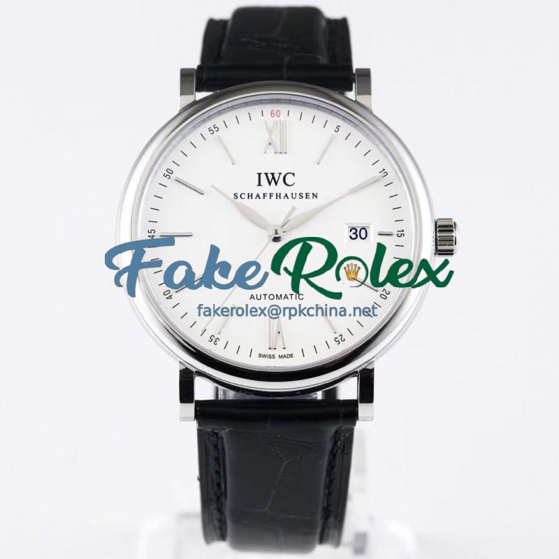 Replica IWC Portofino Automatic IW356501 AF Stainless Steel White Dial Swiss 2892