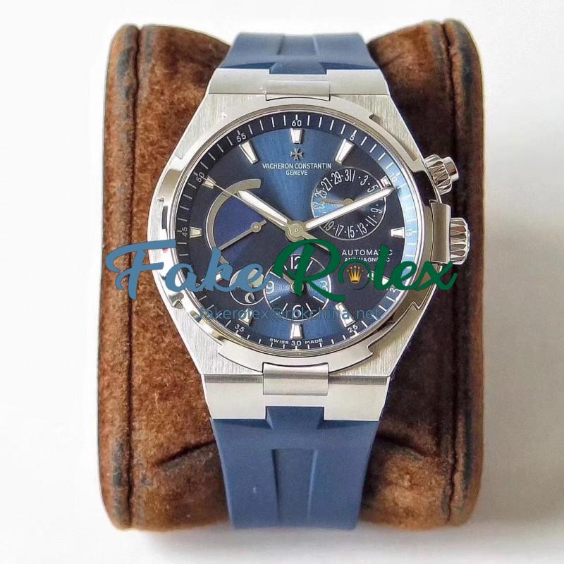 Replica Vacheron Constantin Overseas Dual Time 47450/000A-9039 TWA Stainless Steel Blue Dial Swiss 1222 SC