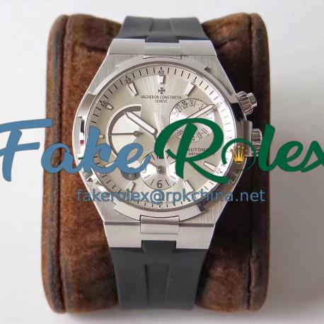 Replica Vacheron Constantin Overseas Dual Time 47450/B01A-9226 TWA Stainless Steel Silver Dial Swiss 1222 SC