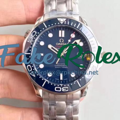 Replica Omega Seamaster Diver 300M 212.30.41.20.03.001 BP Stainless Steel Blue Dial Swiss 2824-2