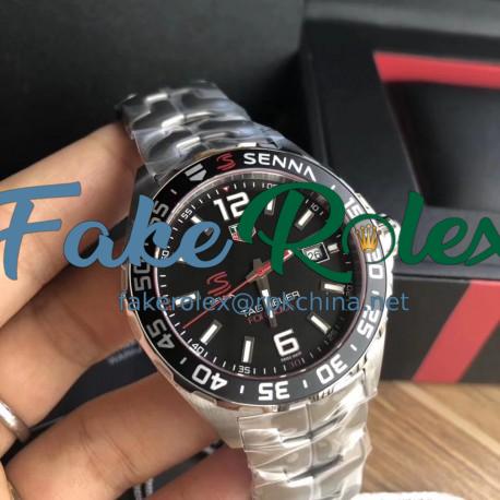 Replica Tag Heuer Formula 1 Ayrton Senna Limited Edition WAZ1012.BA0883 N  Stainless Steel Black Dial Swiss Ronda Quartz