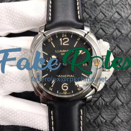 Replica Panerai Luminor GMT 1950 3 Days PAM531 VS V2 Stainless Steel Black Dial Swiss P9003