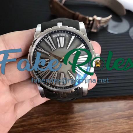 Replica Roger Dubuis Excalibur DBEX0050 RD Stainless Steel Silver Dial Swiss RD622