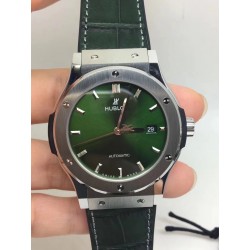 Replica Hublot Classic Fusion Titanium Green 38MM 542.NX.8970.LR JJ V2 Titanium Green Dial Swiss HUB1112