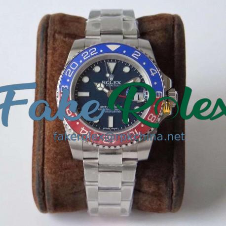 Replica Rolex GMT-Master II 116719BLRO DJ Stainless Steel Blue Dial Swiss 2836-2