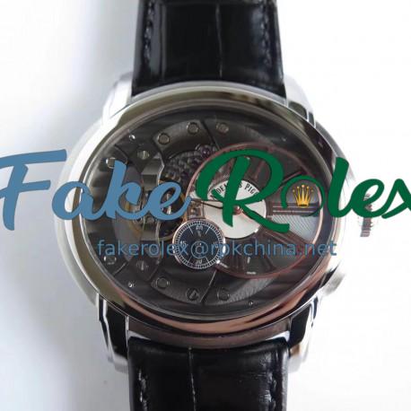 Replica Audemars Piguet Royal Millenary 4101 15350ST.OO.D002CR.01 V9 Stainless Steel Skeleton Dial Swiss 4101