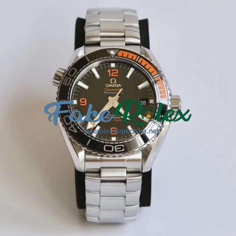 Replica Omega Seamaster Planet Ocean 600M 43.5MM 215.30.44.21.01.002 VS Stainless Steel Black Dial Swiss 8900