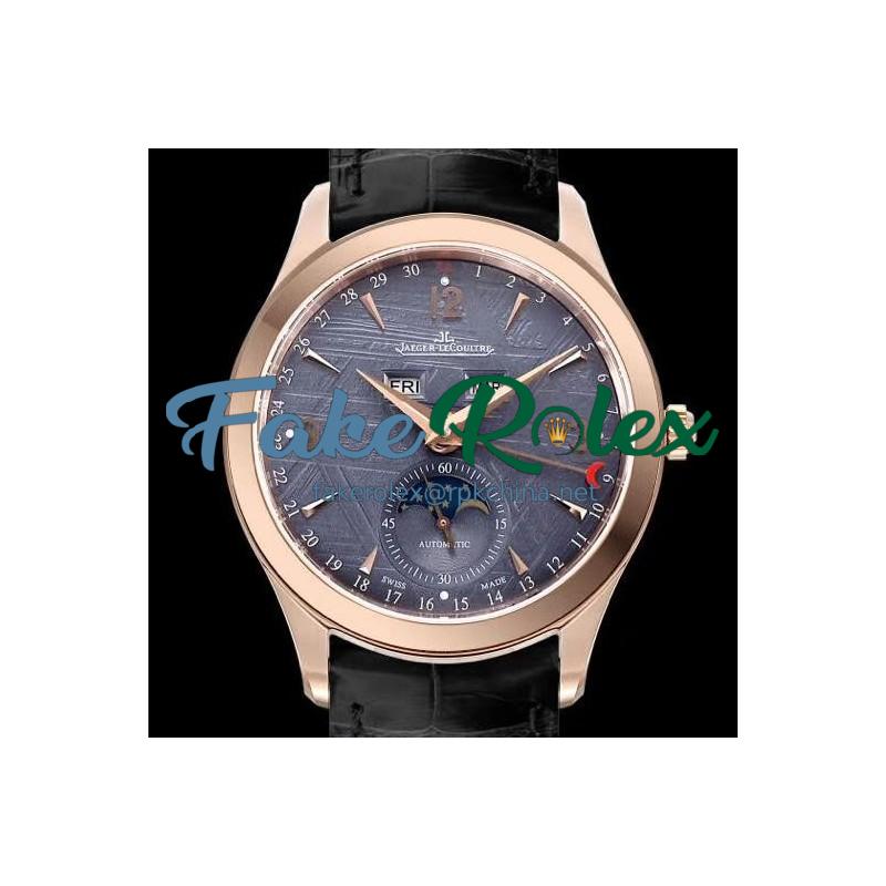 Replica Jaeger-LeCoultre Master Calendar 1552520 OM Rose Gold Anthracite Dial Swiss Caliber 866/1