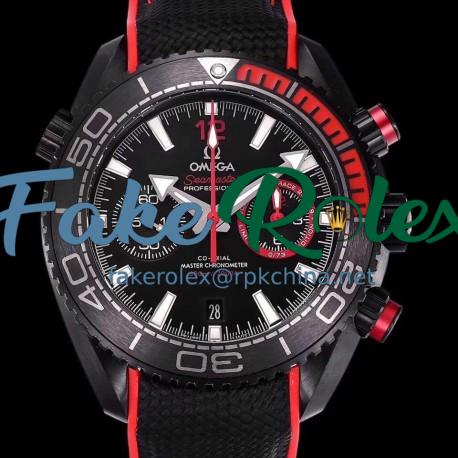 Replica Omega Seamaster Planet Ocean 600M Chronograph Volvo Ocean Race 215.92.46.51.01.002 OM PVD Black Dial Swiss 9900