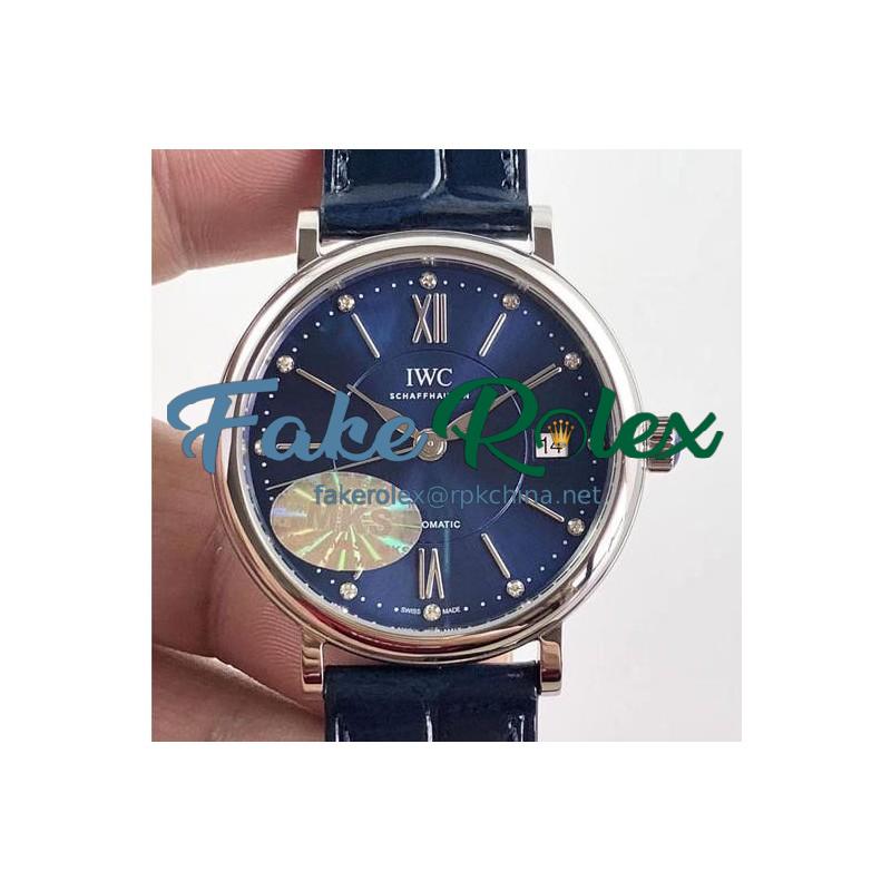 Replica IWC Portofino Automatic 37 IW458102 MK Stainless Steel Blue Dial M9015