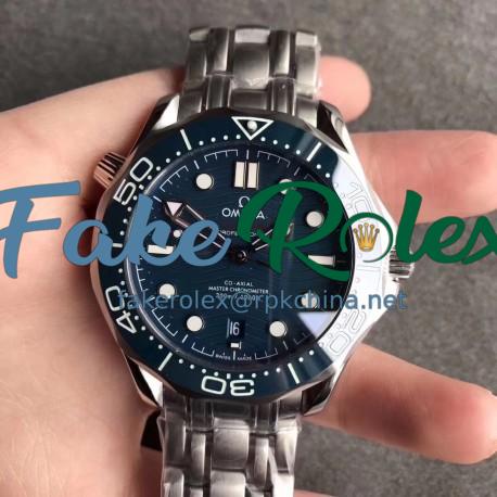 Replica Omega Seamaster Diver 300M 210.30.42.20.03.001 UR Stainless Steel Blue Dial Swiss 8800