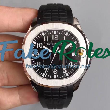 Replica Patek Philippe Aquanaut Jumbo 5167A-001 MP Stainless Steel Black Dial Swiss 324SC