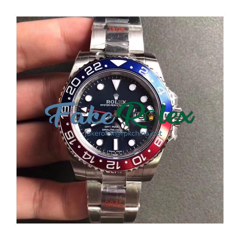 Replica Rolex GMT-Master II 116719BLRO GM Stainless Steel 904L Blue Dial Swiss 2836-2