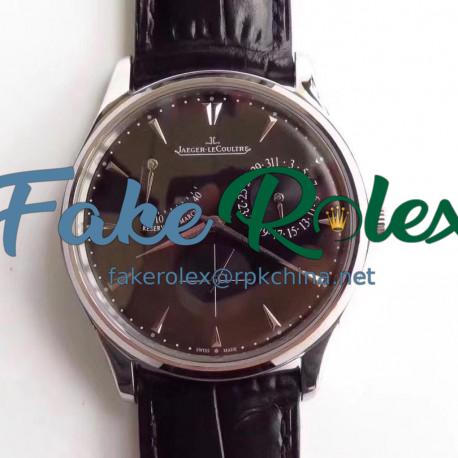 Replica Jaeger-LeCoultre Master Ultra Thin Reserve De Marche 1378480 SW Stainless Steel Black Dial Swiss Caliber 938A/1