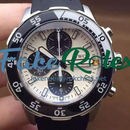 Replica IWC Aquatimer IW3767 Stainless Steel White Dial Swiss 7750