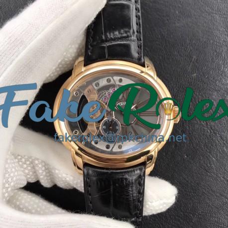 Replica Audemars Piguet Royal Millenary 4101 15350OR.OO.D093CR.01 V9 Yellow Gold Skeleton Dial Swiss 4101