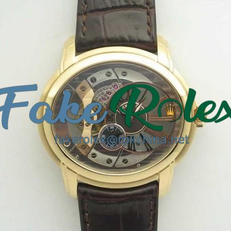 Replica Audemars Piguet Royal Millenary 4101 15350OR.OO.D093CR.01 V9 Yellow Gold Skeleton Dial Swiss 4101