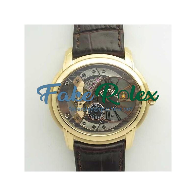 Replica Audemars Piguet Royal Millenary 4101 15350OR.OO.D093CR.01 V9 Yellow Gold Skeleton Dial Swiss 4101