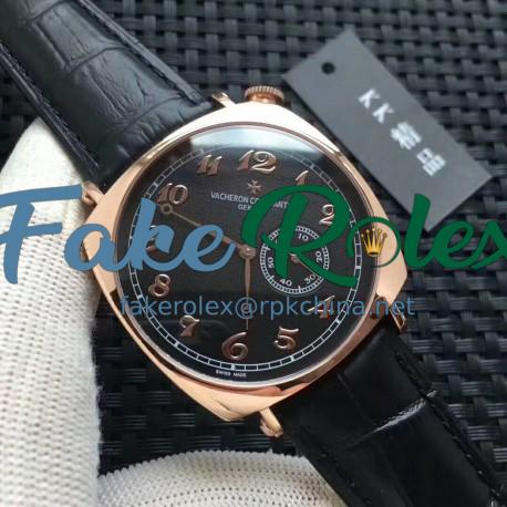 Replica Vacheron Constantin Historiques American 1921 82035/000R-9359 KK Rose Gold Black Dial  Swiss 4400