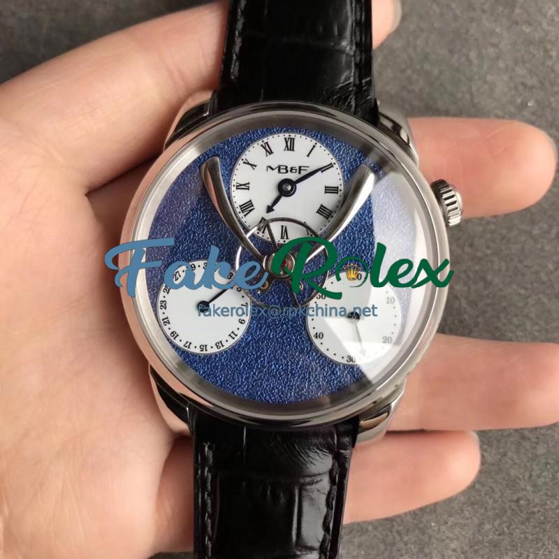 Replica MB&F Legacy Machine Split Escapement Blue 03.WL.FBL CYF Stainless Steel Blue Dial Swiss LM2