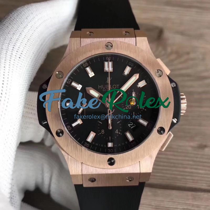 Replica Hublot Big Bang Gold 301.PX.1180.RX HBB V6 Rose Gold Black Dial Swiss HUB4100