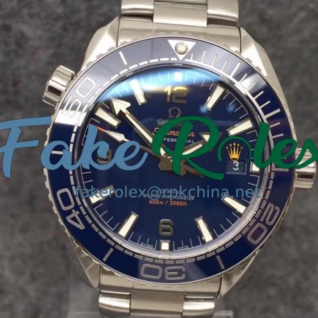 Replica Omega Seamaster Planet Ocean 600M 215.30.44.21.03.001 43.5MM VS Stainless Steel Blue Dial Swiss 8900