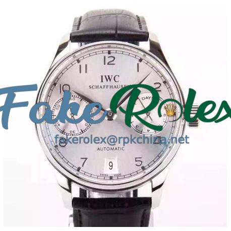 Replica IWC Portuguese IW5007 Power Reserve Stainless Steel White Dial Swiss IWC 52010