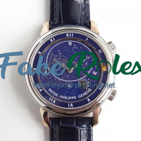 Replica Patek Philippe Grand Complications Sky Moon Celestial 5102PR Noob Rose Gold Blue Dial Swiss 240 LU CL C