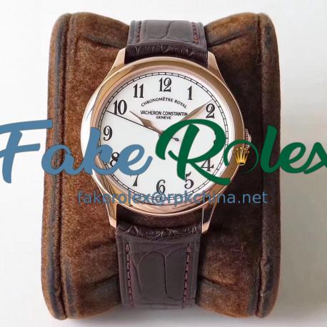 Replica Vacheron Constantin Historiques Chronometre Royal 1907 86122/000R-9362 GS Rose Gold White Dial Swiss 2460 SCC