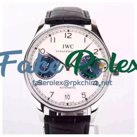 Replica IWC Portuguese IW500703 Power Reserve Stainless Steel White & Black Dial Swiss IWC 52010