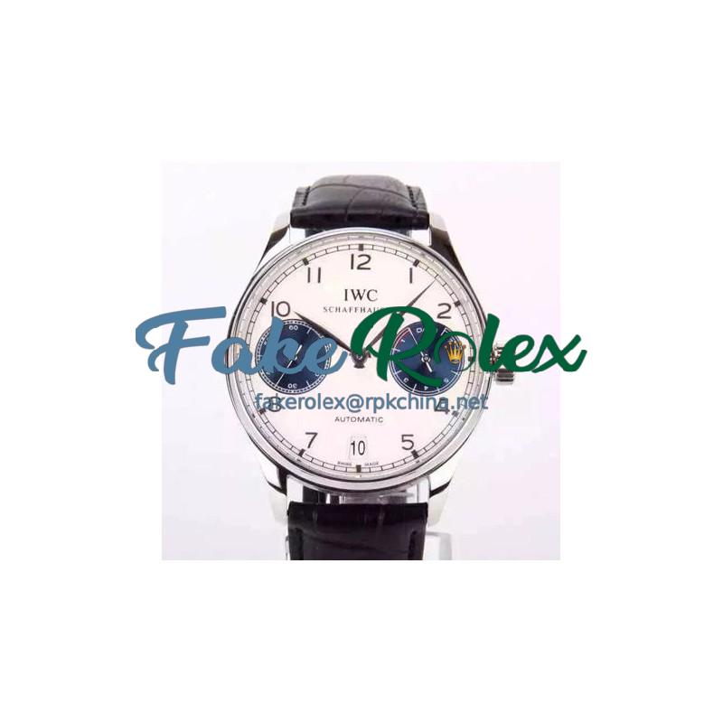 Replica IWC Portuguese IW500703 Power Reserve Stainless Steel White & Black Dial Swiss IWC 52010