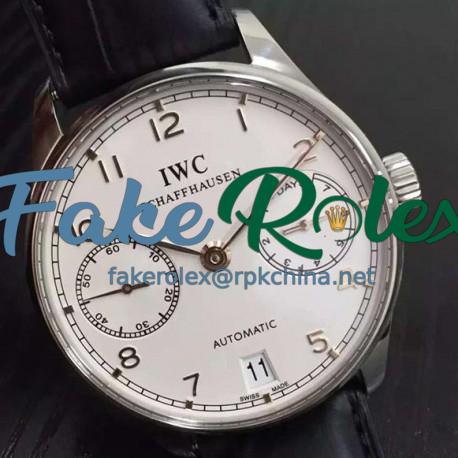 Replica IWC Portuguese IW500704 Power Reserve Stainless Steel White Dial Swiss IWC 52010