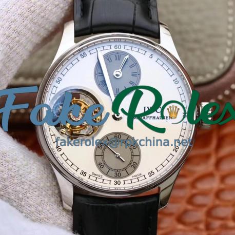 Replica IWC Portugieser Tourbillon Regulator IW544603 ZF Stainless Steel White Dial Swiss Tourbillon