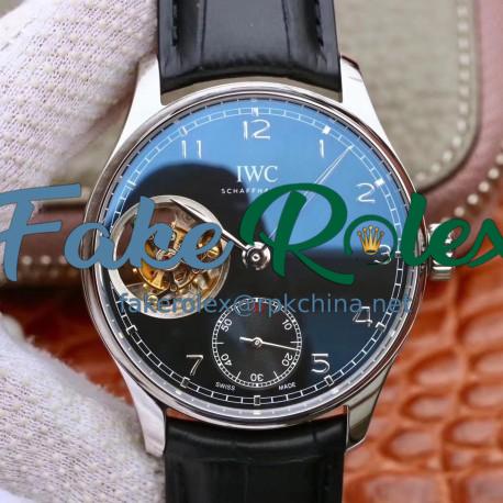 Replica IWC Portugieser Tourbillon IW546301 ZF Stainless Steel Black Dial Swiss Tourbillon