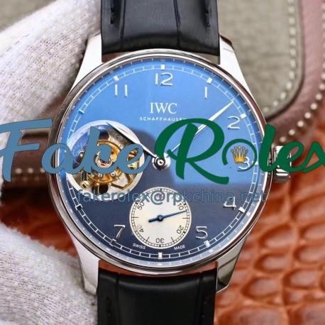 Replica IWC Portugieser Tourbillon IW546301 ZF Stainless Steel Blue Dial Swiss Tourbillon