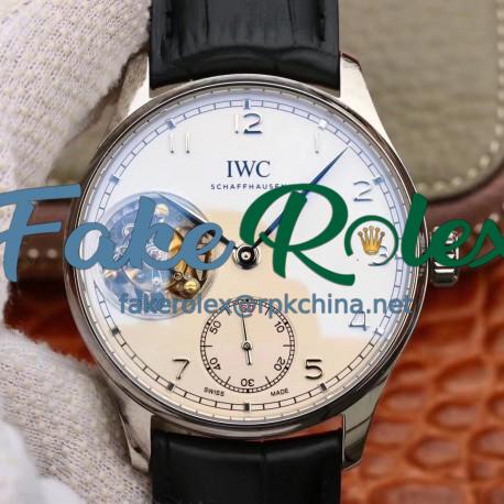 Replica IWC Portugieser Tourbillon IW546301 ZF Stainless Steel White Dial Swiss Tourbillon